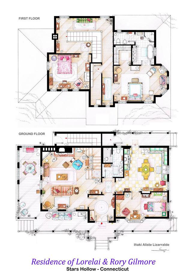 Famous Tv Show Floor Plans House Nerd